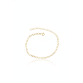 Pulseira corrente coração entrelaçados